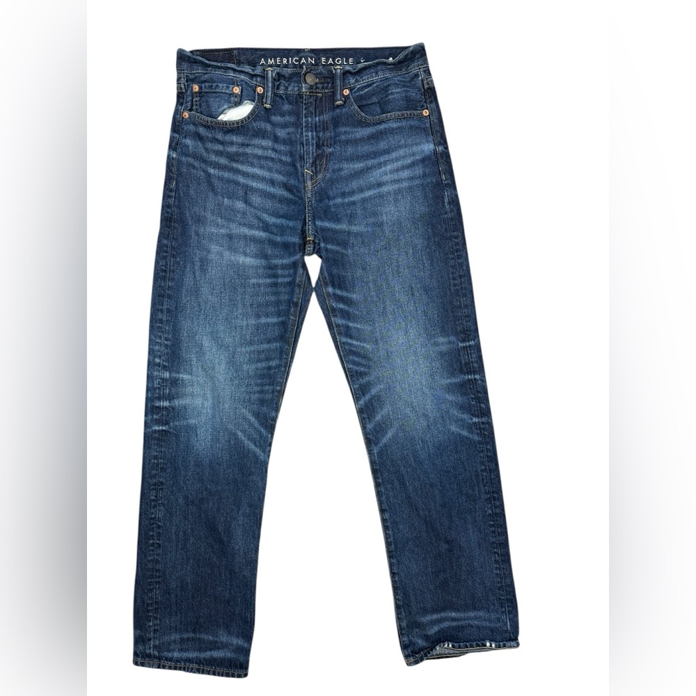 American Eagle Outfitters Dark Blue Straight Jeans‎
